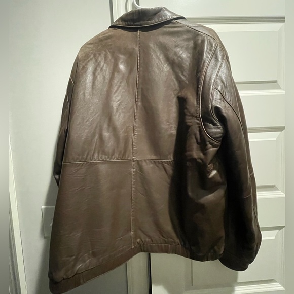 Classic Lambskin Brown Leather Jacket - Picture 5 of 5